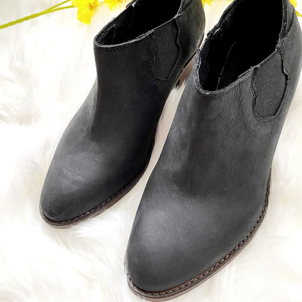 Wolverine Alice black leather ankle bootie boots - Picture 3 of 8